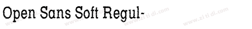Open Sans Soft Regul字体转换